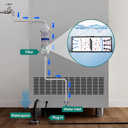 Yitahome MAYIH2ECOE Upgraded Commercial Ice Maker Machine 350Lbs/24H thumb #3