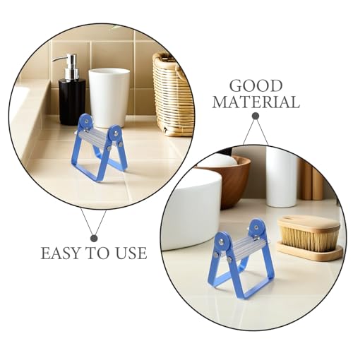 Exprimidor manual de pasta de dientes de metal en pack de 2 unidades para baño 3