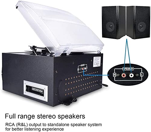 DIGITNOW! Lecteur de disque vinyle Bluetooth, tourne-disque pour CD, cassette, radio AM/FM et entrée auxiliaire, port… - Les Beatles, Paul McCartney, John Lennon, RIngo Starr, George Harrison DIGITNOW! Lecteur de disque vinyle Bluetooth, tourne-disque pour CD, cassette, radio AM/FM et entrée auxiliaire, port… – Image 5