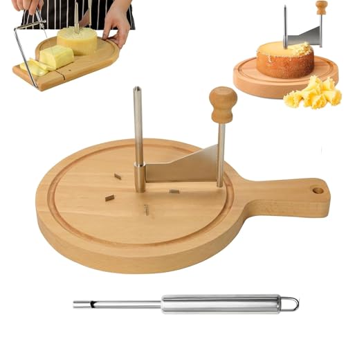 Cheese Curler with Flower Shaper & Hole Punch, Cheese Curler Rust Proof Handheld, Cheeses Curler Wheel with Lid for Cheeses Wheel Or Chocolate (Standard Model, No Cover)