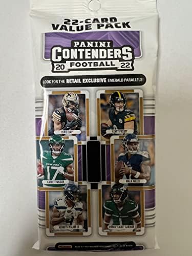2022 Panini Contenders Football NFL Jumbo Cello Value Pack - 22 Trading Cards