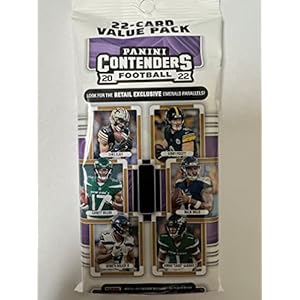 2022 Panini Contenders Football NFL Jumbo Cello Value Pack – 22 Trading Cards