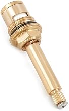 Zilimontt Shower Bath Tap Valve Cartridge with Quarter Turn Flow Control, Long Tall Stem 75mm Insert, 1/2 Inch Copper Body and Bronze Core Replacement Part for(anti-clockwise)