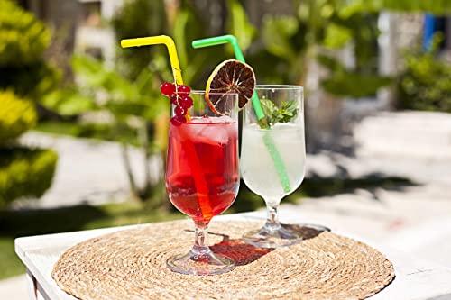 13.5 Oz - Unbreakable Stemmed Drinking Glasses (Set Of 4), Shatterproof, Reusable, Stackable Plastic Wine Glasses, Goblet, Dishwasher Safe, Perfect For Poolside, Indoor Outdoor, Camping #TOP2