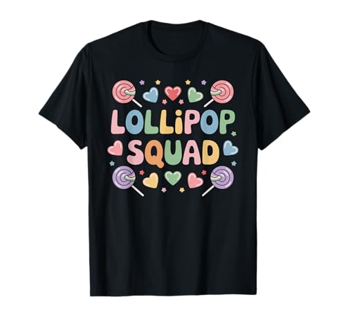 Lollipop Squad - Camiseta con diseño divertido y colorido Camiseta