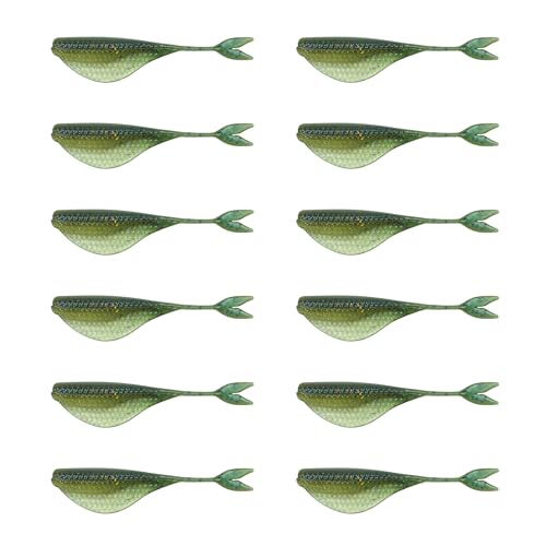 6th Sense Clobber Minnow 2" Soft Plastic Lure â€“ Bluegill & Shad Forage Imitation, Forward-Facing Sonar Efficiency, Ideal for Crappie, Largemouth, Smallmouth