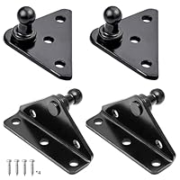 ARANA 10MM Kugelzapfenhalterung für Gasfeder Gasfederbeine Lift Stützen Stoßdämpfer Federstütze 4PCS, Schwarz