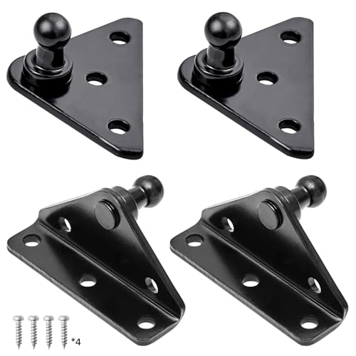 ARANA 10MM Kugelzapfenhalterung für Gasfeder Gasfederbeine Lift Stützen Stoßdämpfer Federstütze 4PCS, Schwarz