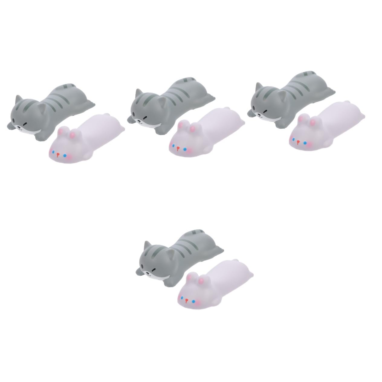 Lurrose 4 Sätze Cute Mousepad Niedliches Mauspad Armlehne Handgelenkstütze Für Das Büro Gaming- Ergonomisches Handballenauflagepolster Geschmeidiges Mauspad Harz 2 Stücke * 4