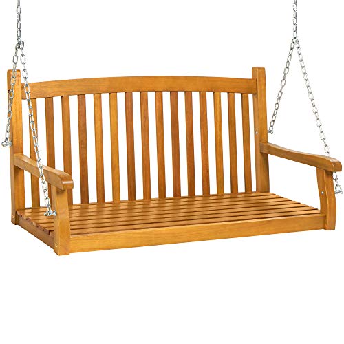 Best Cheap Porch Swing Reviews
I've tested and evaluated each of these swings for durability, comfort, ease of installation, and real-world value. Here's my detailed breakdown of the standout budget picks for 2026.
Best Choice Products 48in Wood Porch Swing