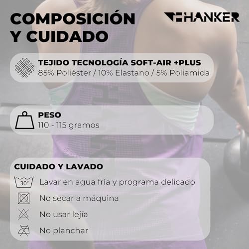 HANKER Short de compression pour femme en tissu sans couture, thermorégulateur, taille tubulaire, idéal pour la course, le trail, le fitness, vert, M – vue 7