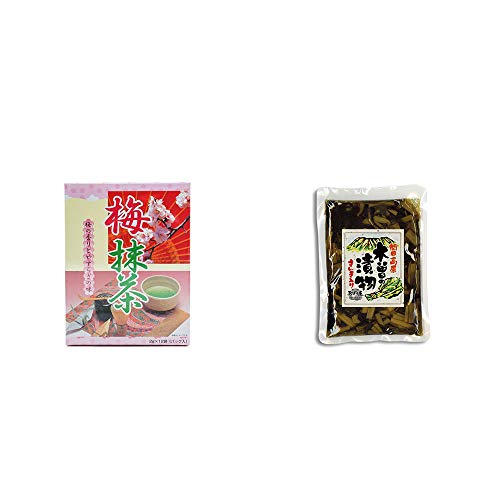 [2点セット] 梅抹茶［小］(12袋)・木曽の漬物  すんき漬け(200g) 