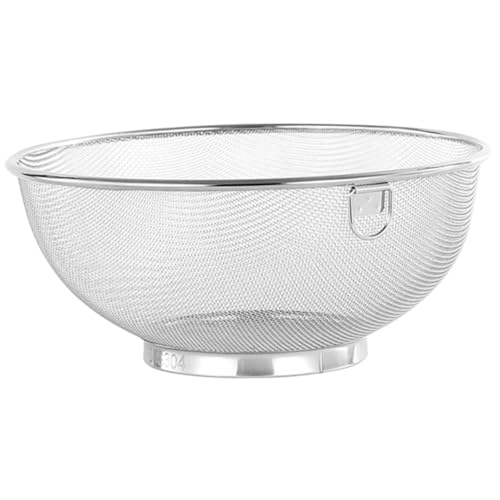 Cabilock Stainless Steel Handheld Food Strainer Basket for Washing Fruits and Vegetables and Easy to Use Kitchen Drain Basket for Cooking and Meal Prep