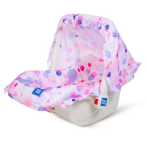 Mee Mee Cozy Carry & Rocking Chair 5 in 1 Multi-Purpose Kids Rocker with Adjustable Handle| Carry Cot with 3 Point Safety Harness 0 to 1.5 Years, Capacity Upto 13 KG | (Pink)