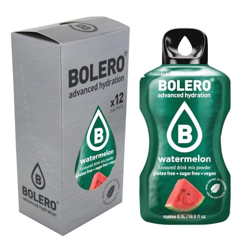 Bolero Watermelon Fruit Flavoured Drink Powder 12 Sticks