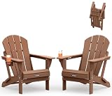 MUCHENGHY Folding Adirondack Chairs Set of 2