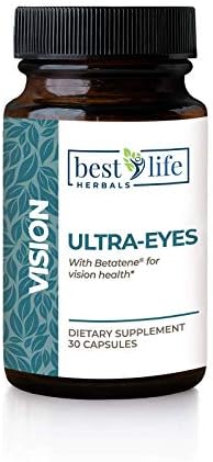 Best Life Ultra-Eyes Formula - Vegan Eye Health Supplements for Adult Vision Support - See The Difference - 1 Bottle