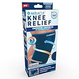 Miracle Knee Relief Gel-Infused Compression Wrap for 360-Degree Knee Support for Women & Men, Comfortable & Form Fitting Knee Wrap with Ultra-Soothing Cooling Gel, Designed for Cold & Hot Relief