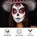 Black White Red Face Paint + 3PC Sponge + Brush, Colored Eye Black for Baseball Softball Sport Games, Body Painting Kit for Halloween Clown Makeup, Cosplay, Costume, SFX Special Effect, Theme Parties