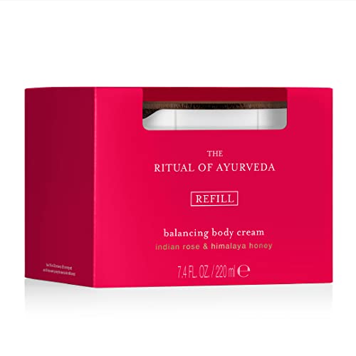 RITUALS Ayurveda Rebalancing Body Cream Refill - Moisturizing Cream with Indian Rose, Sweet Almond Oil & Himalaya Honey - 7.4 Fl Oz