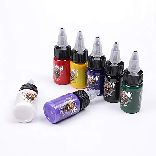 Hawink Tattoo Ink Set 0.5oz (15ml) – 7 Flaschen
