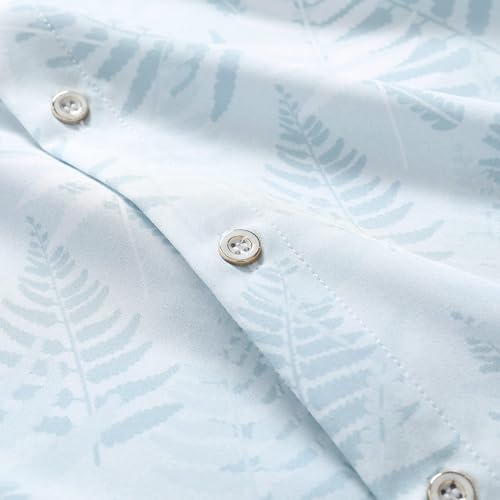 Image of Men's Hawaiian Shirt Tops Vintage Short Sleeve Button Down Beach Shirt Male Tropical Floral Summer Pullover Party Holiday