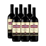 Vinho bordo halberth tinto suave 750ml kit 6 unidades
