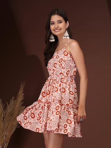 Image of Daevish Women's Skater Knee Length Dress | Dress for Women | Western Dresses for Women | Fit and Flare Mini Length Dress