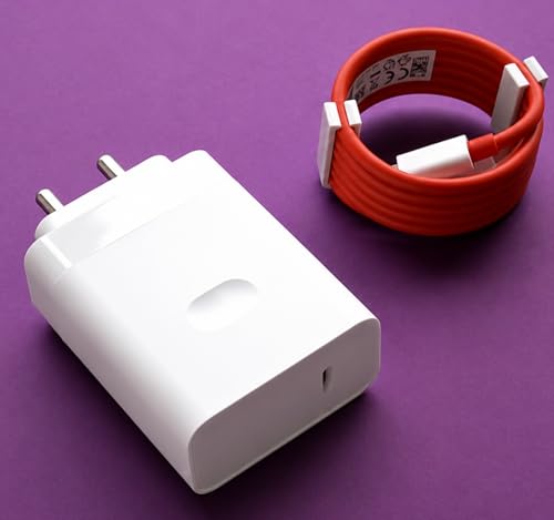 Image of Charger 160W for OnePlus 13R,6 & CE3 with USB to C Cable, High Speed Charging, Smart IC Protection, Lightweight Durable Build Fast Adapter (White)