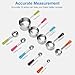 Bopei Measuring Cups and Spoons Set Stainless Steel 10 Piece for Cooking and Baking