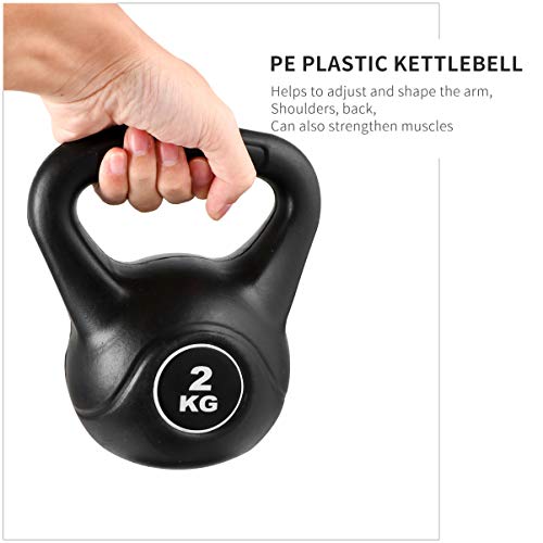 Halteres de plástico Kettlebell Fitness Pesos para as mãos Ótimo para Treino de Corpo Inteiro e Trei