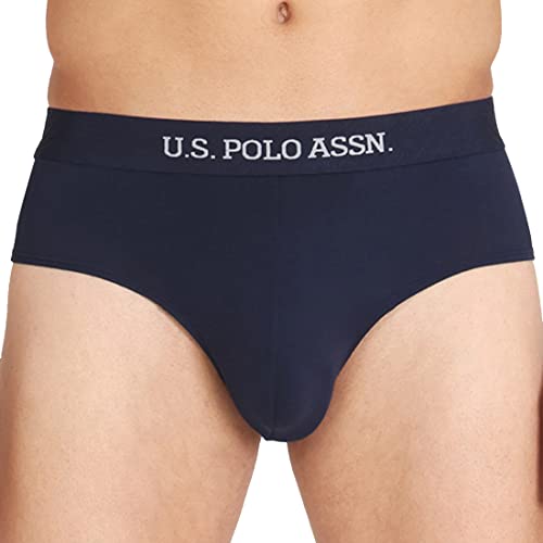 U.S. POLO ASSN. Men's I702 Modal Stretch Luxe Comfort Briefs – Pack of 1 (I702-PL_Navy_2XL)