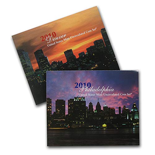 United States Mint 2010 Set - Contains Brilliant Uncirculated Coins Produced at Each Mint During the Year