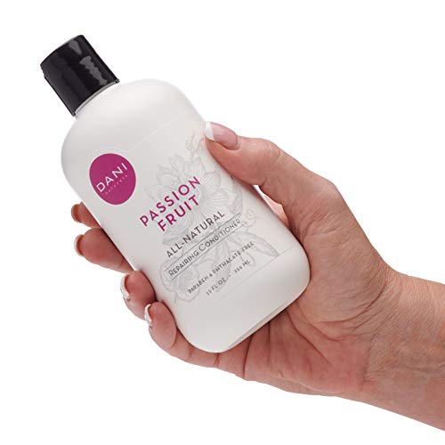 Natural Nourishing Conditioner By Dani Naturals - Organic Ingredients Hydrate & Strengthen Hair - Sulfate, Phthalate & Paraben Free - Vegan & Cruelty Free - 12 Ounces (Passion Fruit) #TOP3