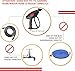 PROWESSPRO Pressure Washer Gun with Pressure Washer Wand Extension Replacement and 5 Nozzle Spray Tips, Power Washer Gun with M22 14mm and M22 15mm Fitting, 40 Inch Adjustable Length (40 Inch) Black