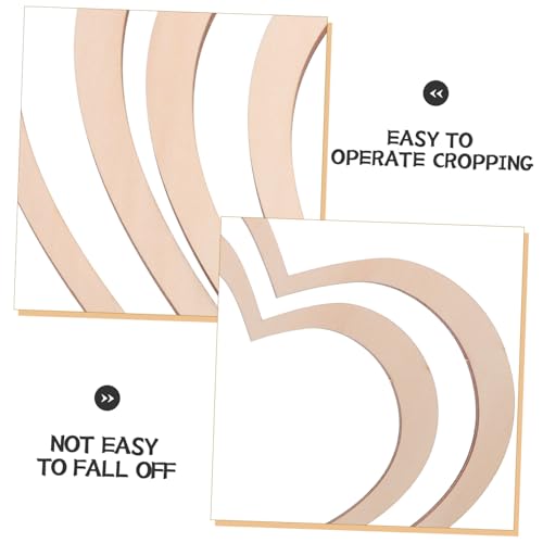 Outils de plaque de boue en céramique LIFKOME en bois beige géométriques - 3