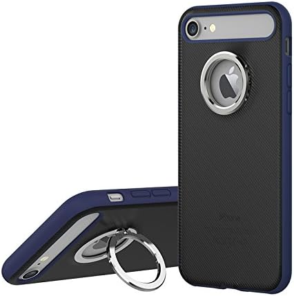 Rock Ring Holder Case M2 Blue Soft TPU Mobile Cover for iPhone7 Plus_46232