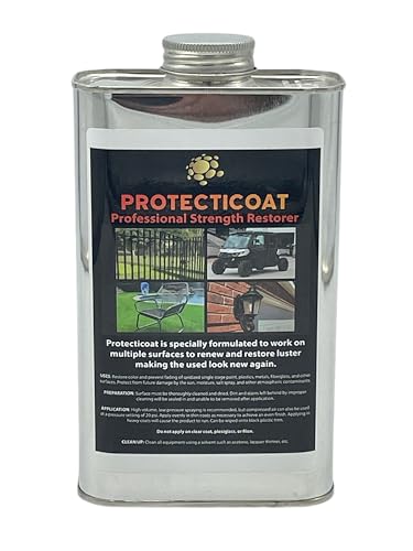 Protecticoat Oxidation Remover & Plastic Restorer - Protective Coating for Metal, Plastics, Fiberglass, and Single Stage Paint (1 Quart)