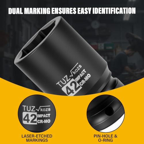 Image of 1 Inch Drive 42mm Deep Metric 6 Point CR-MO Impact Socket