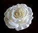 4" Ivory Rose Wedding Bridal Hair Flower Clip, Brand New