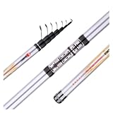 Bamboo Sea Angel Teleskop-Angelrute 3,8 m/4,5 m/5,3 m/6 m/High Carbon Forelle Travel Ultraleichter rotierender Schwimmer 10–45 g(3.8M)