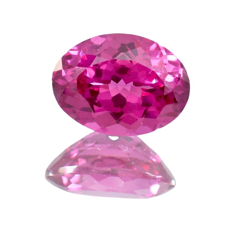 Saphir rose pierre naturelle ovale pour fabriquer un cadeau unique