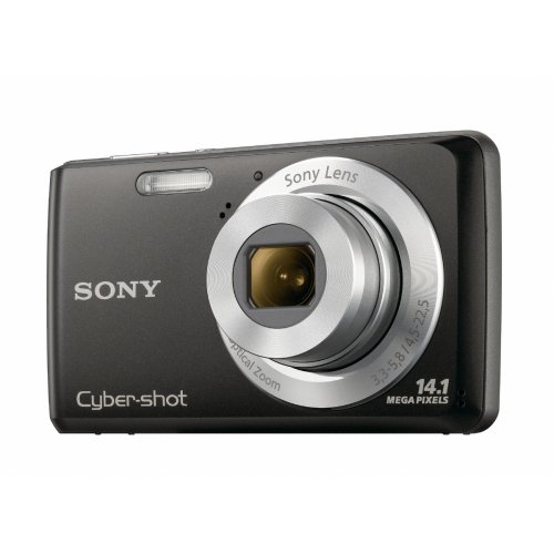 Sony Cybershot DSC-W520 Digital Still Camera - Black (14.1MP, 5x Optical Zoom) 2.7 inch LCD (Renewed)