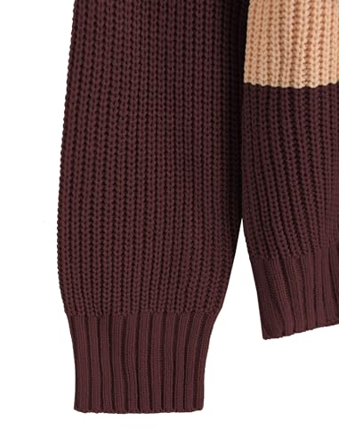 Image of ZAFUL Sweaters for Women Off Shoulder Knit Sweater with Long Sleeve Loose Pullover Jumper Tops