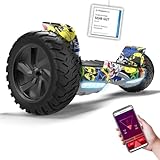 RCB Hoverboard 8,5' Fuoristrada, APP controllo, LED Bluetooth Integrato con Motore Potente, Per...