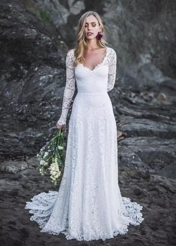 Mermaid Wedding Dresses for Bride Lace Appliques Tulle Beach Bride Dress LW054