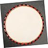 ifundom 6pcs Multi Functional Drum Heads Leather Drum Covers Replacement Accessories for African #4