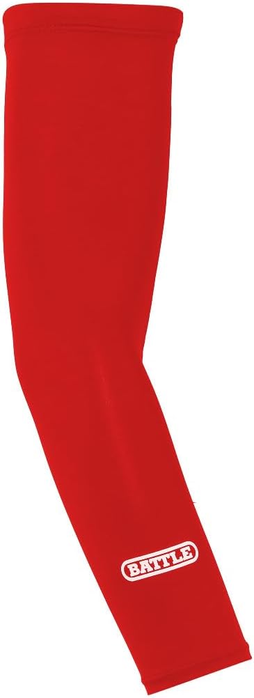 Battle Sports Football Arm Sleeve with Ventilated Design, Moisture Wicking Fabric, UV Protection, Single Sleeve