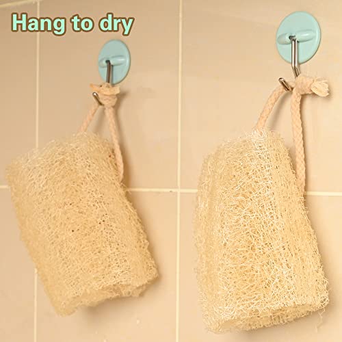 3Pcs Natural Loofah Segment Scrubber Cleaner Set,Exfoliating Sponge, Kitchen Shower Sponge,100% Loofah Vegetable Fiber(3Pc) #TOP4