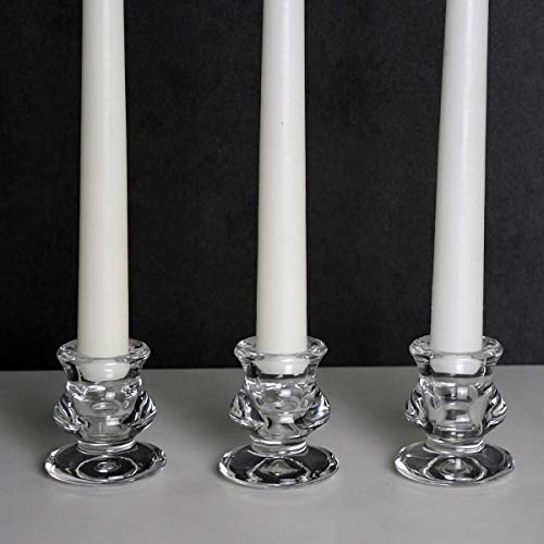 Deybby DEH1G02 Clear Glass Candlestick Holders thumb #3